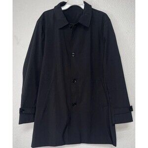 Shein Button Up Coat Men Size Large Black